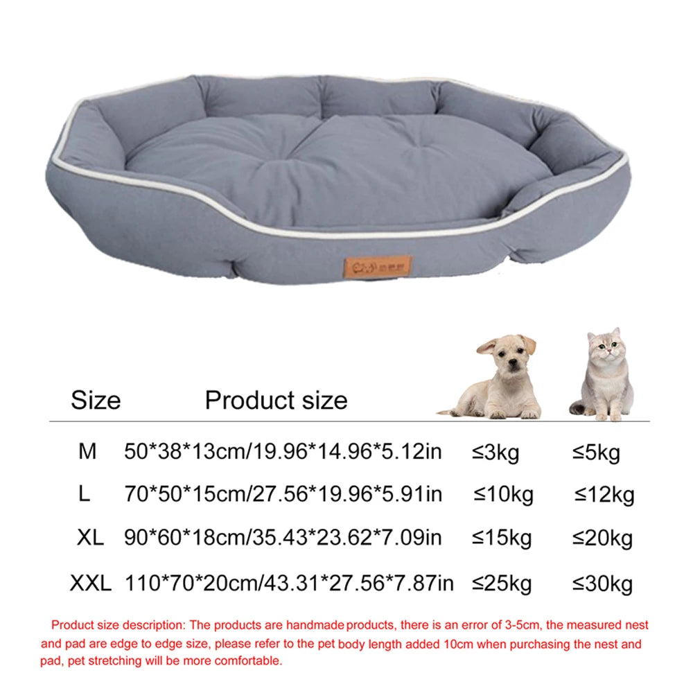 Waterproof Sofa Pet Bed for Dogs & Cats with Removable Cushion