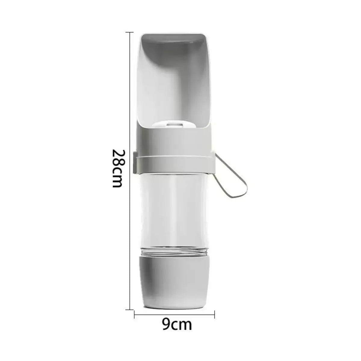 Portable Pet Water Bottle with Food Storage – 500ml