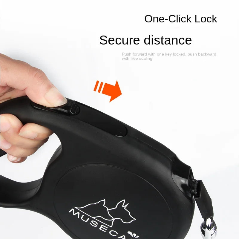 Retractable Dog Leash with Light for Daily Walks