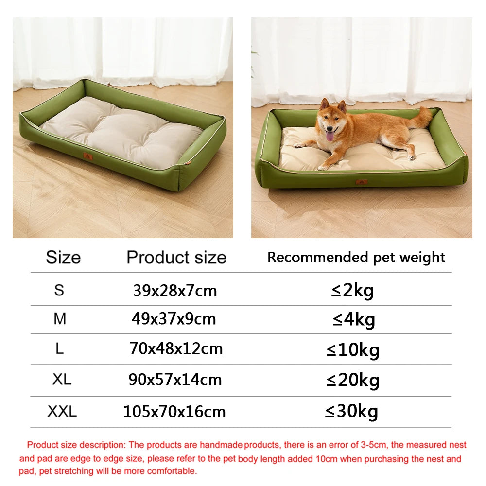 Waterproof Sofa Pet Bed for Dogs & Cats with Removable Cushion