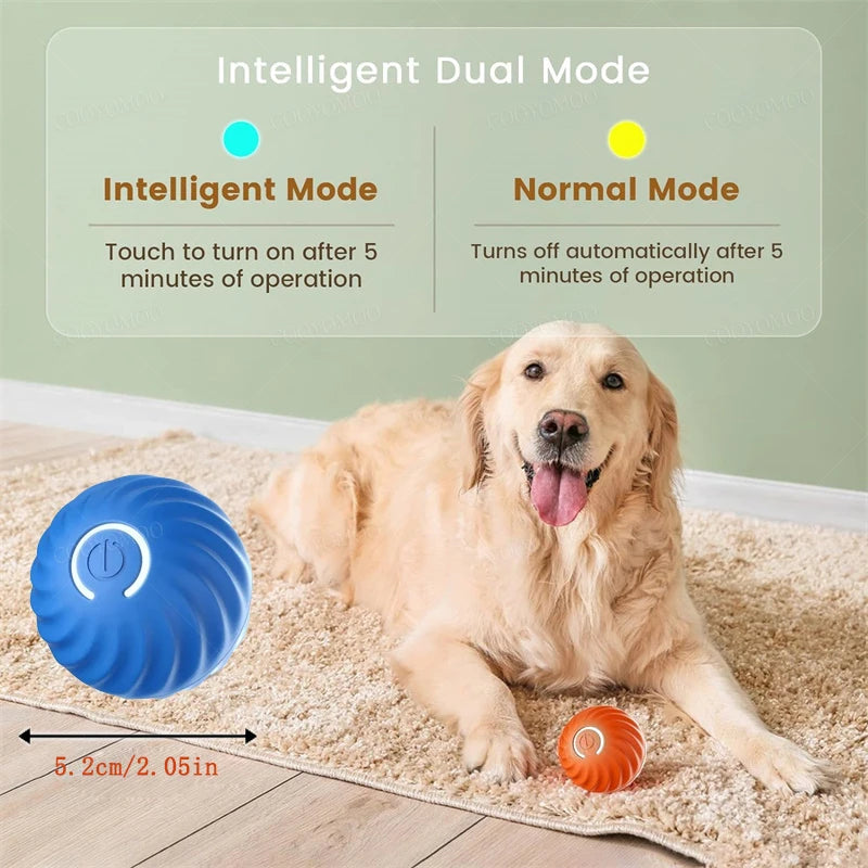 Interactive USB Rechargeable Moving Ball Toy for Dogs & Cats