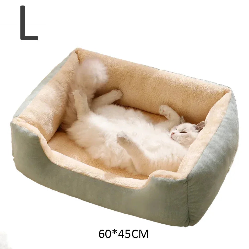Cozy Plush Pet Bed for Cats & Small Dogs