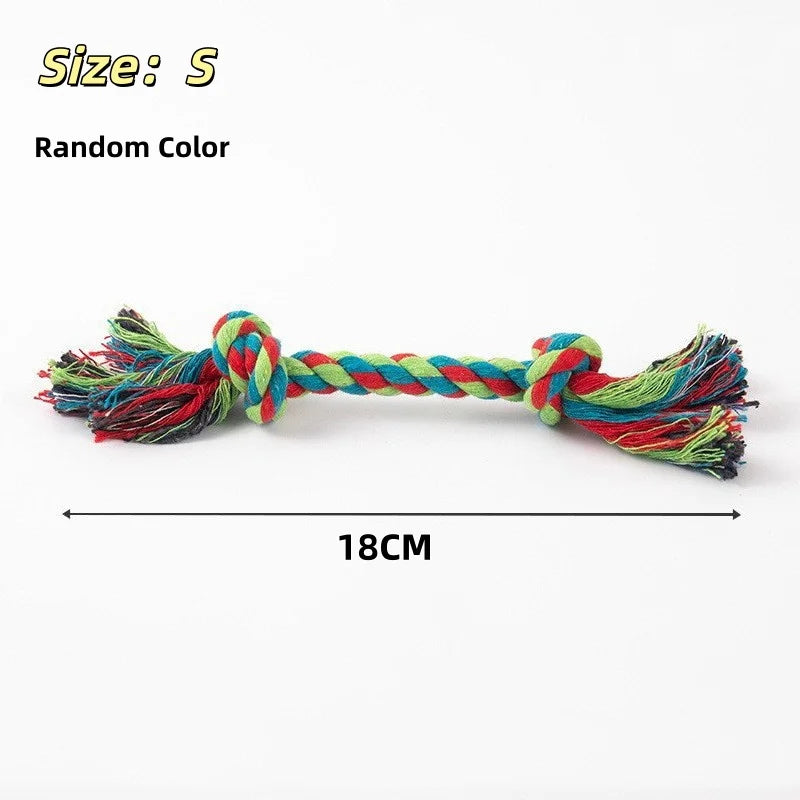 Double-Knot Cotton Rope Chew Toy for Dogs