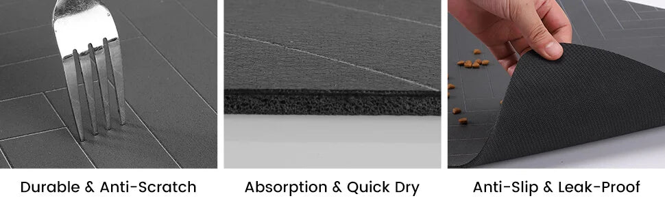 Waterproof Pet Feeding Mat – Non-Slip & Absorbent