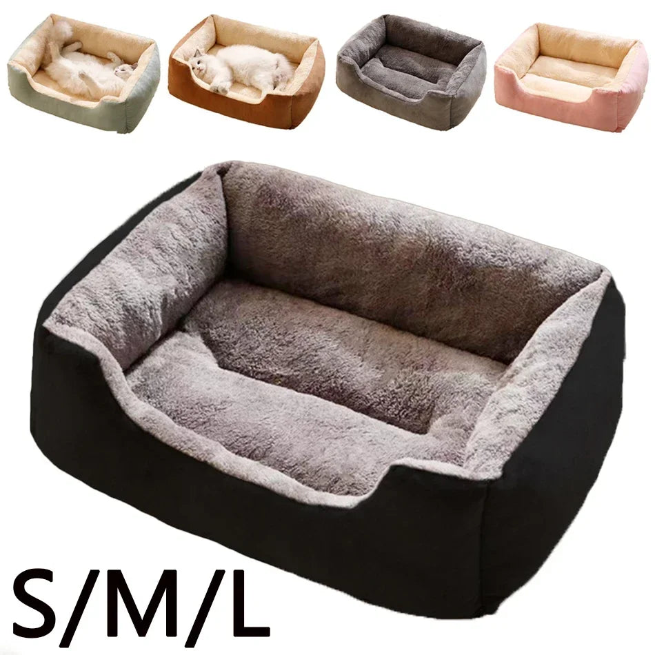 Cozy Plush Pet Bed for Cats & Small Dogs