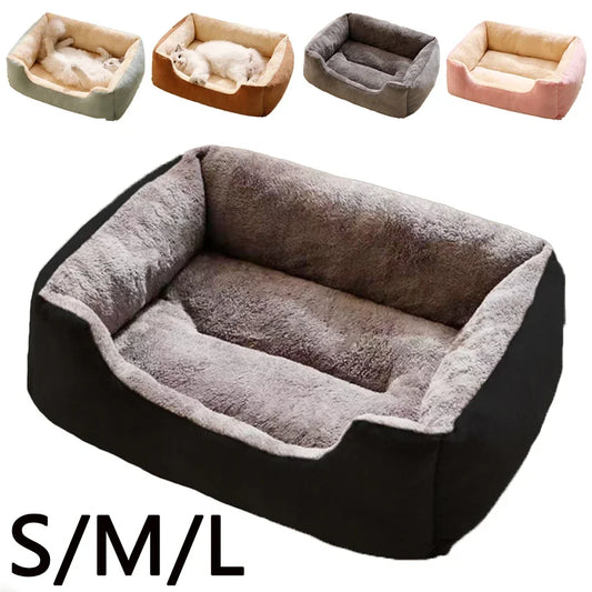 Cozy Plush Pet Bed for Cats & Small Dogs