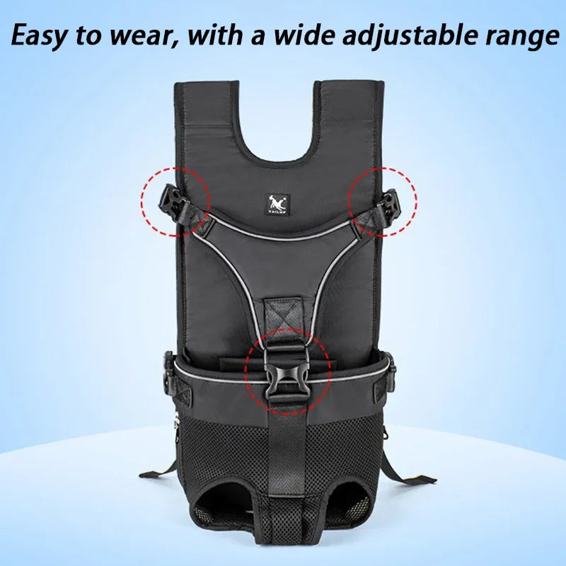 Breathable Dog Carrier Backpack for Small & Medium Dogs