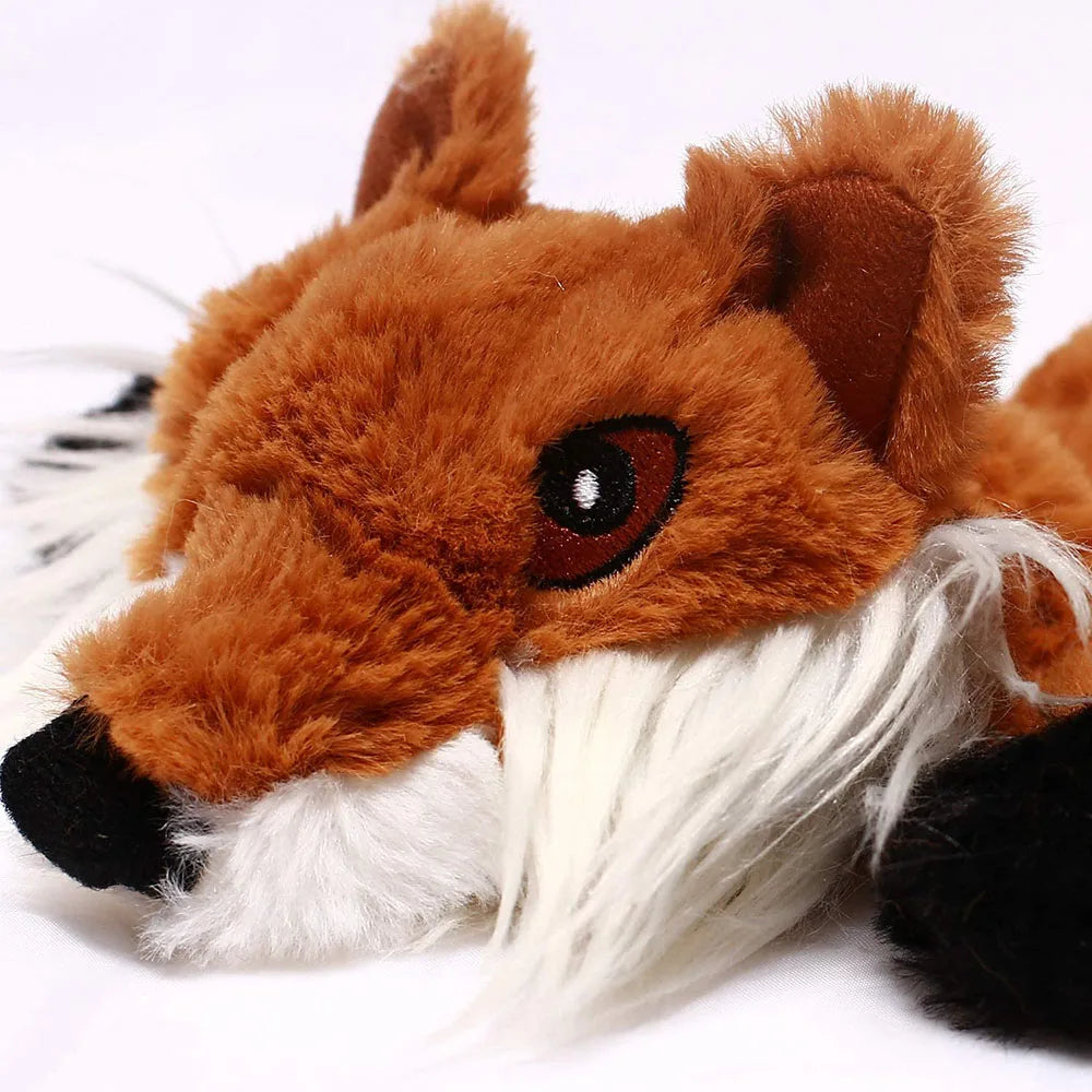 Stuffingless Squeaky Animal Toy for Dogs – Durable Crinkle Chew Toy