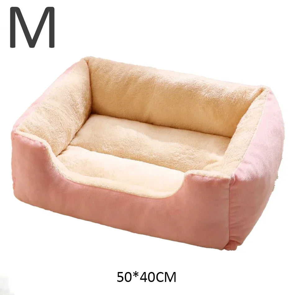 Cozy Plush Pet Bed for Cats & Small Dogs