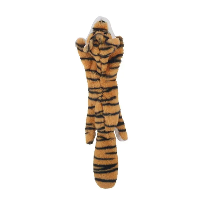 Stuffingless Squeaky Animal Toy for Dogs – Durable Crinkle Chew Toy