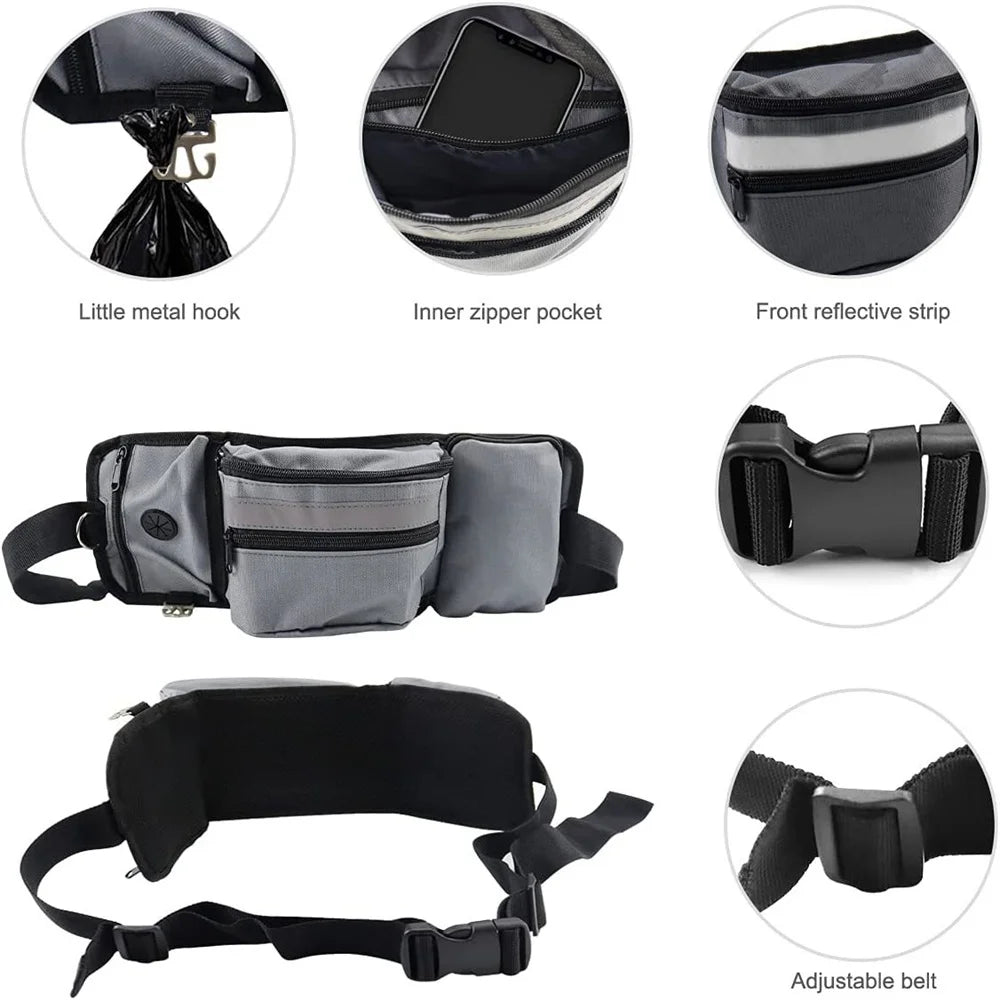 Dog Training Treat Pouch with Bottle Holder