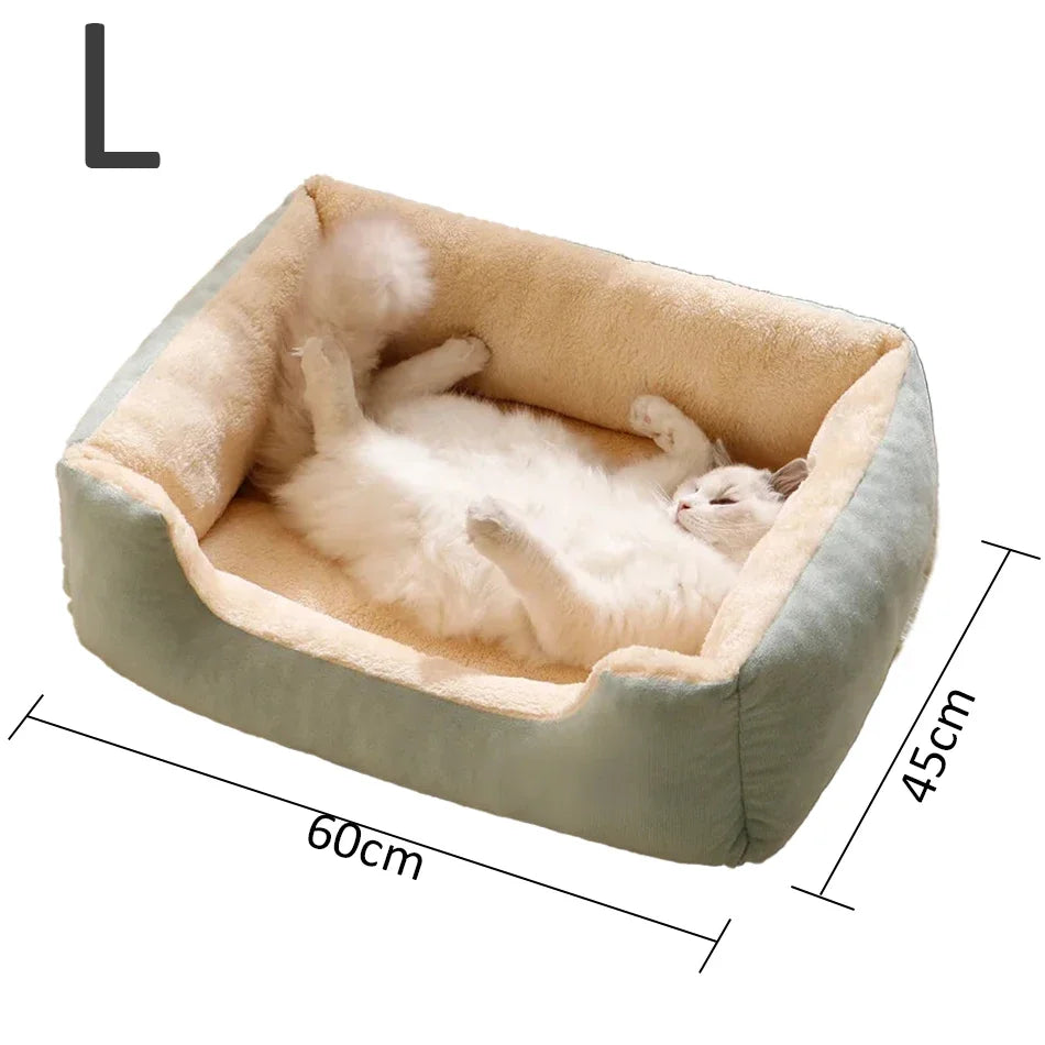 Cozy Plush Pet Bed for Cats & Small Dogs
