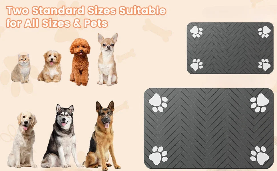 Waterproof Pet Feeding Mat – Non-Slip & Absorbent