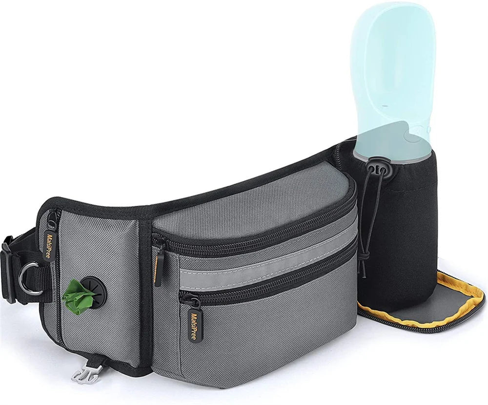 Dog Training Treat Pouch with Bottle Holder