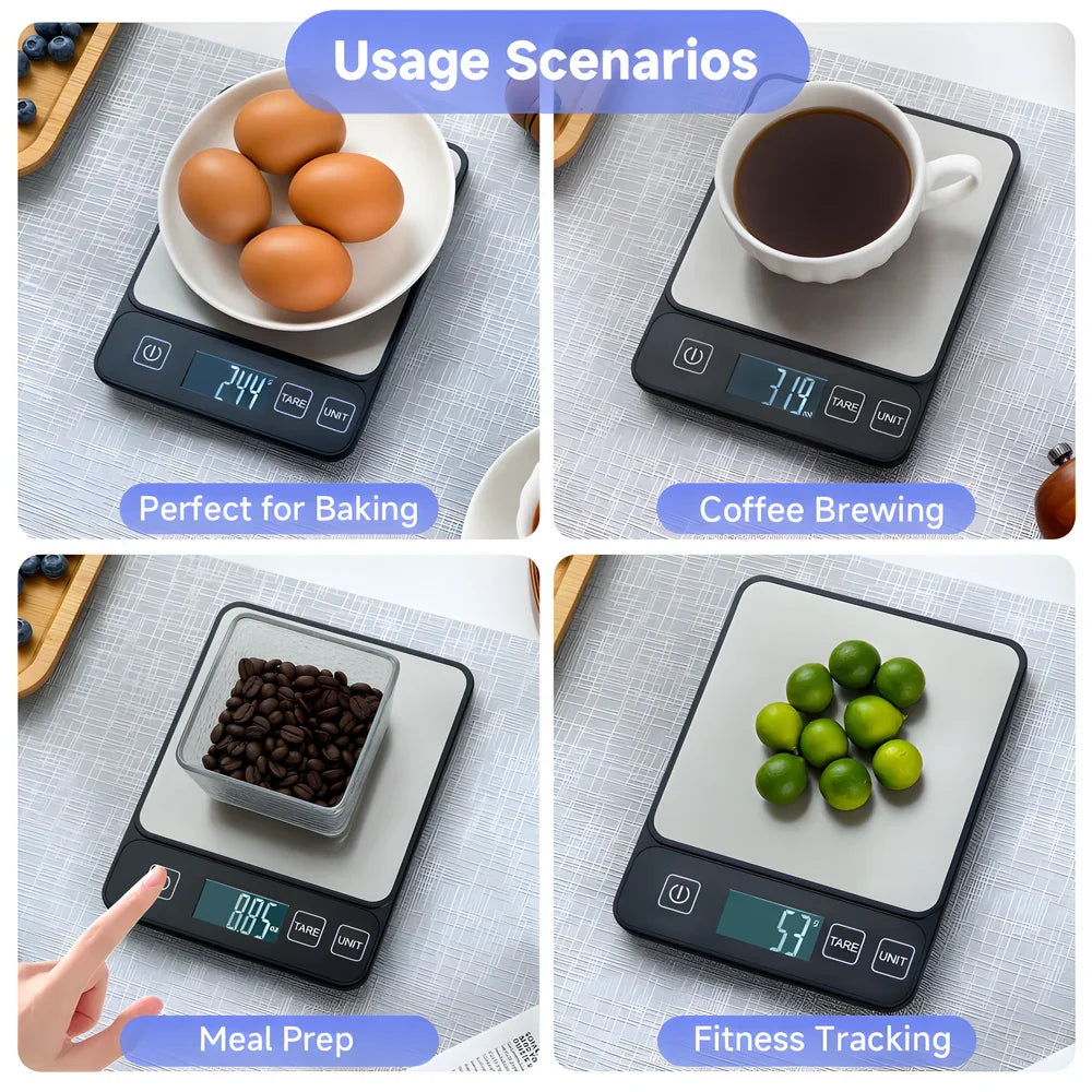 10kg Digital Pet Food Scale with LCD Display – 1g Precision
