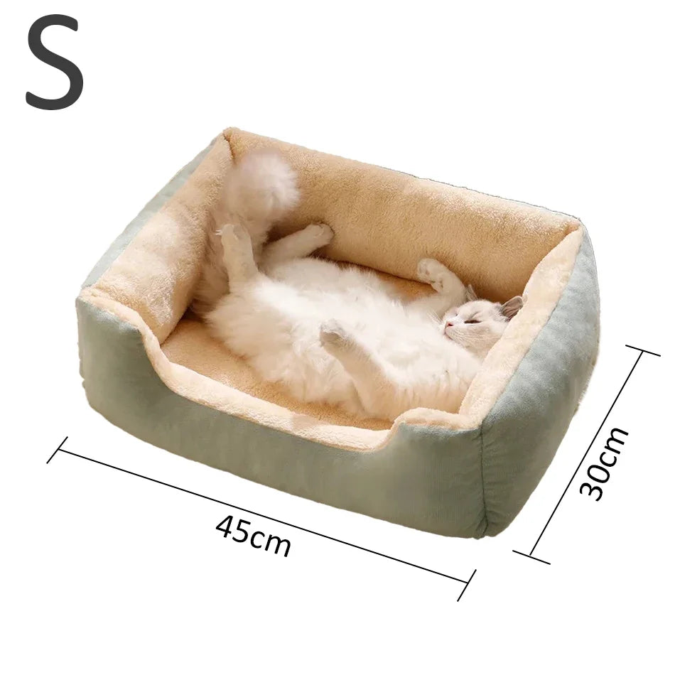 Cozy Plush Pet Bed for Cats & Small Dogs