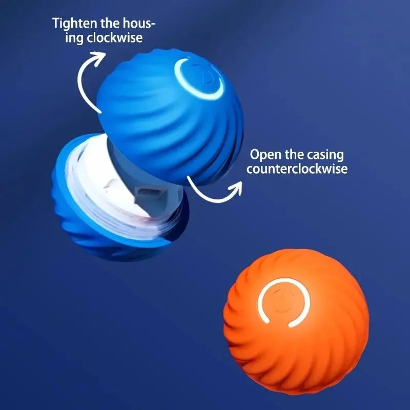 Interactive USB Rechargeable Moving Ball Toy for Dogs & Cats