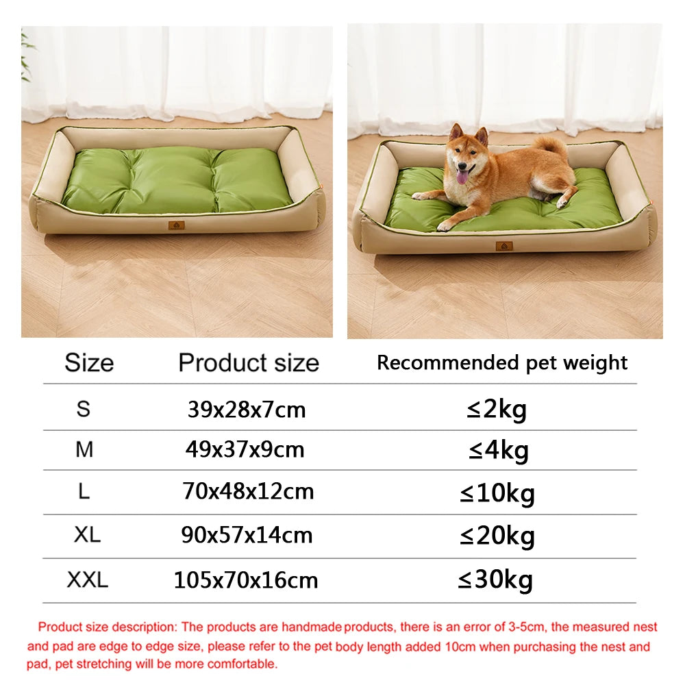 Waterproof Sofa Pet Bed for Dogs & Cats with Removable Cushion