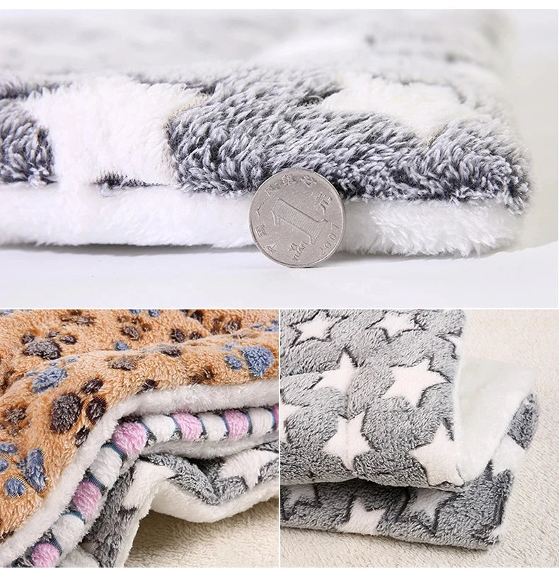 Flannel Pet Sleeping Mat – Soft Dog & Cat Bed Blanket