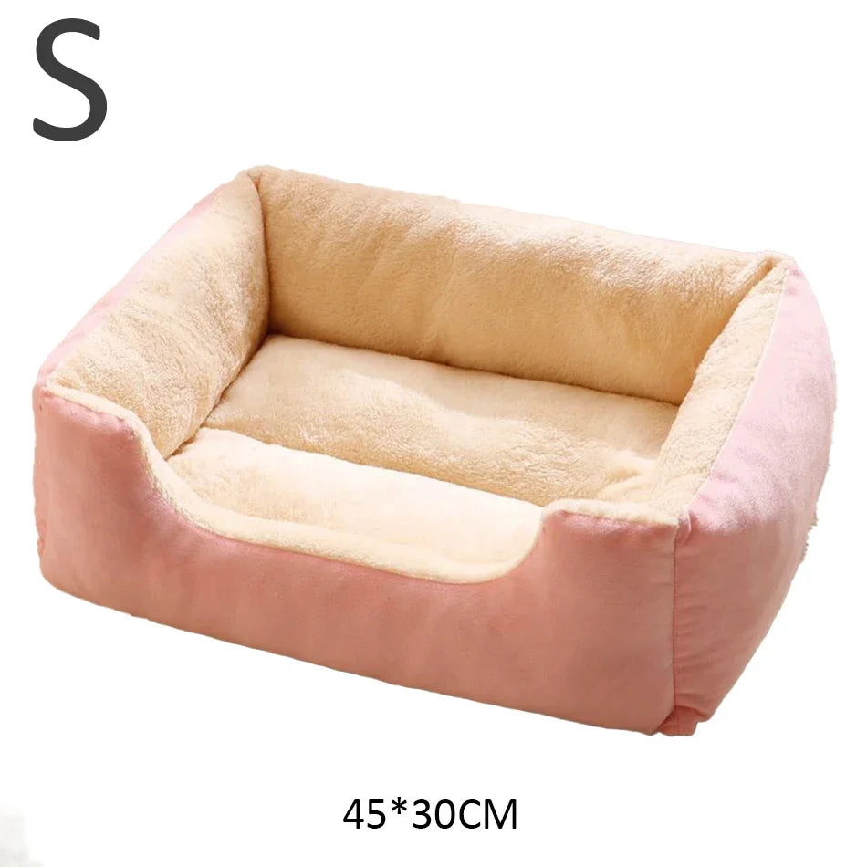 Cozy Plush Pet Bed for Cats & Small Dogs