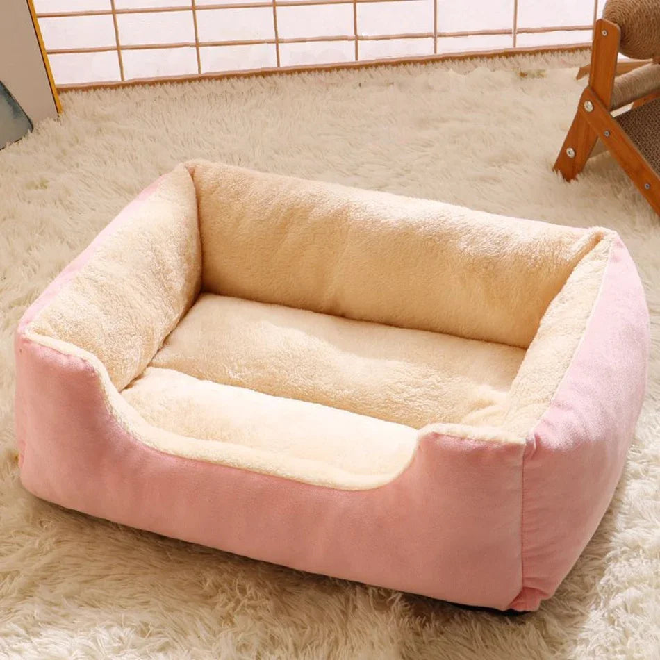 Cozy Plush Pet Bed for Cats & Small Dogs