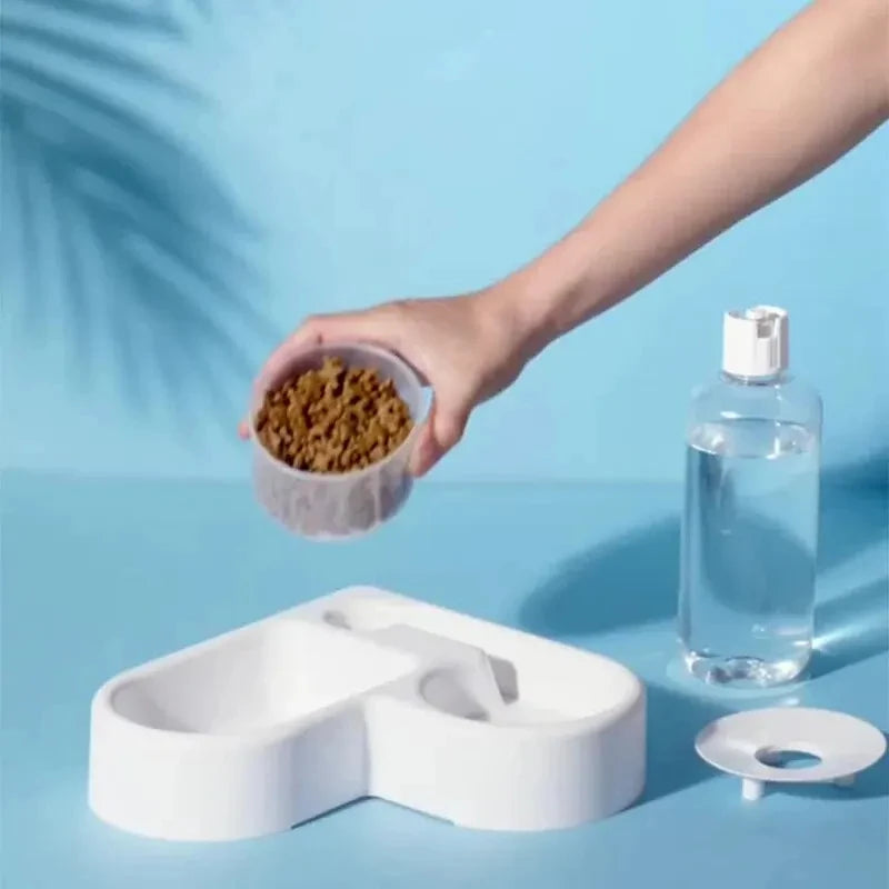 Dual-Use Pet Bowl for Dogs & Cats – Food & Water Station
