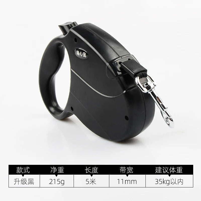 Retractable Dog Leash with Light for Daily Walks