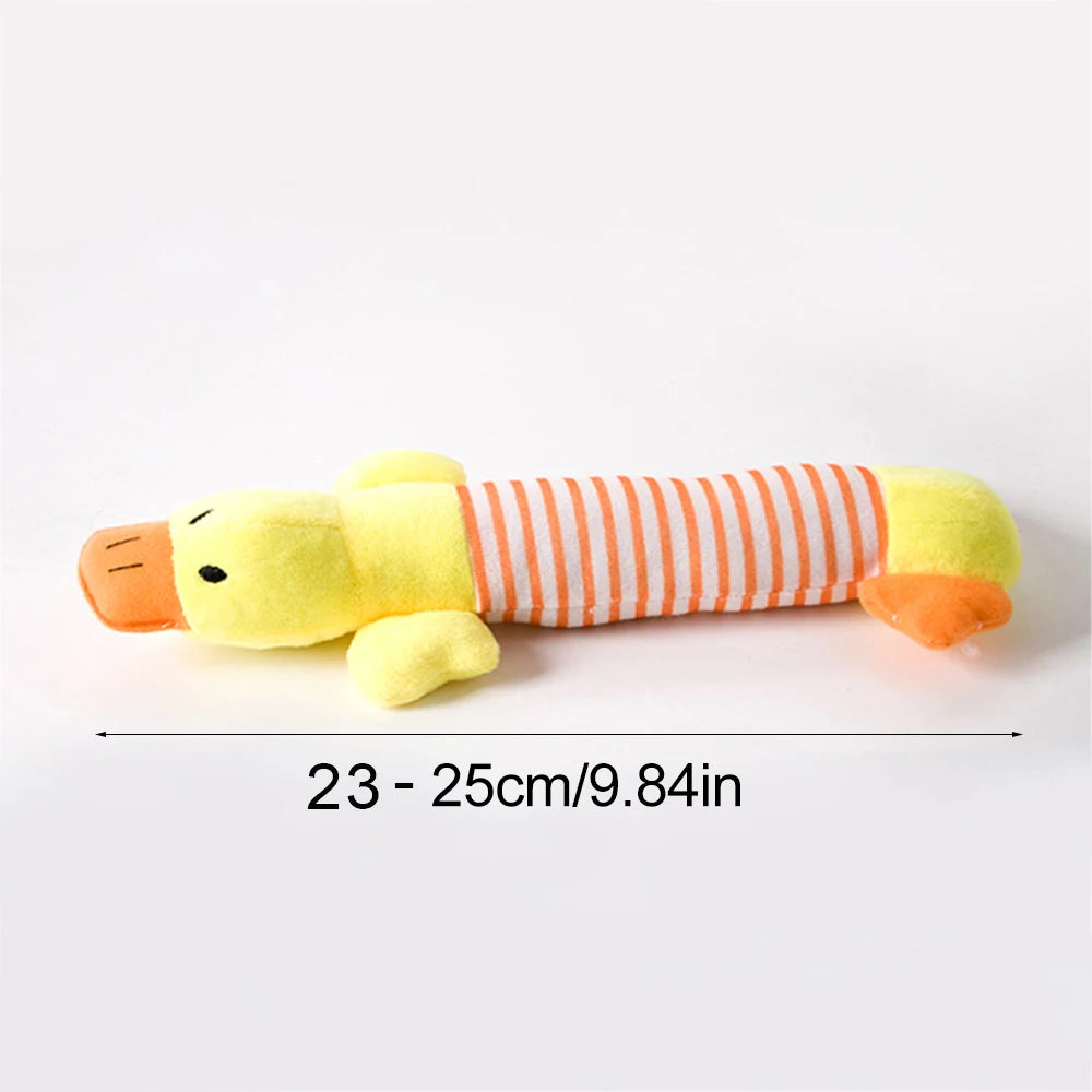 Stuffingless Squeaky Animal Toy for Dogs – Durable Crinkle Chew Toy