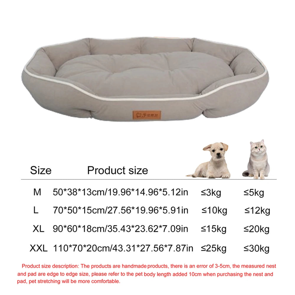 Waterproof Sofa Pet Bed for Dogs & Cats with Removable Cushion