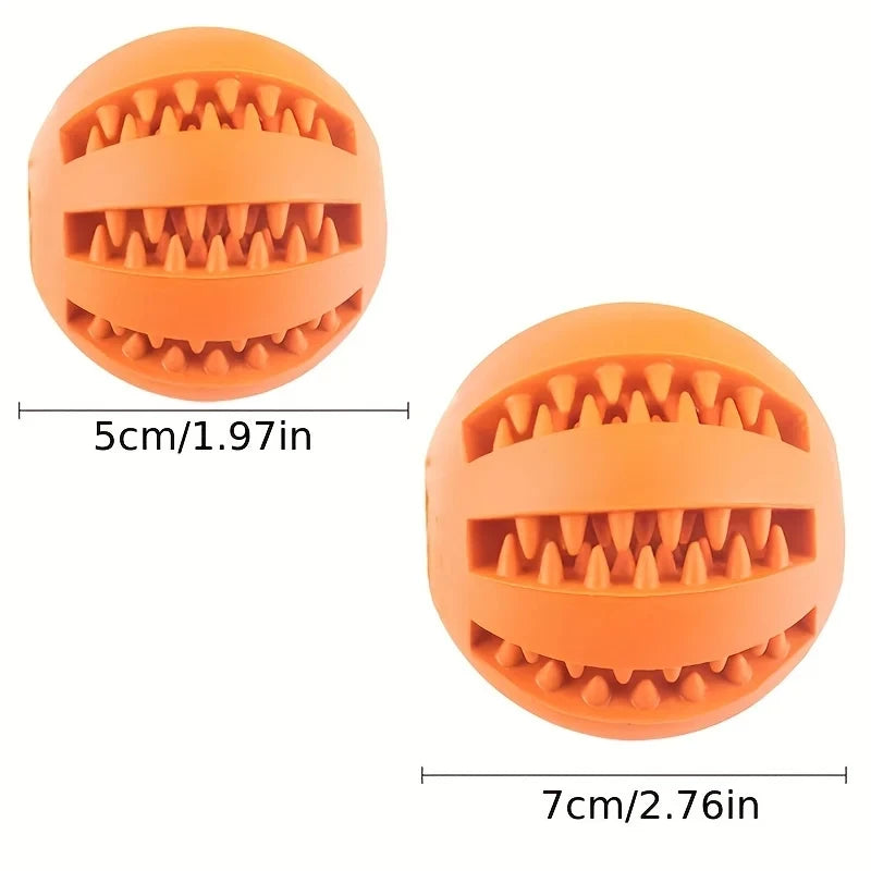 Interactive Treat-Dispensing Ball Toy for Dogs – Durable Chew & Enrichment Toy