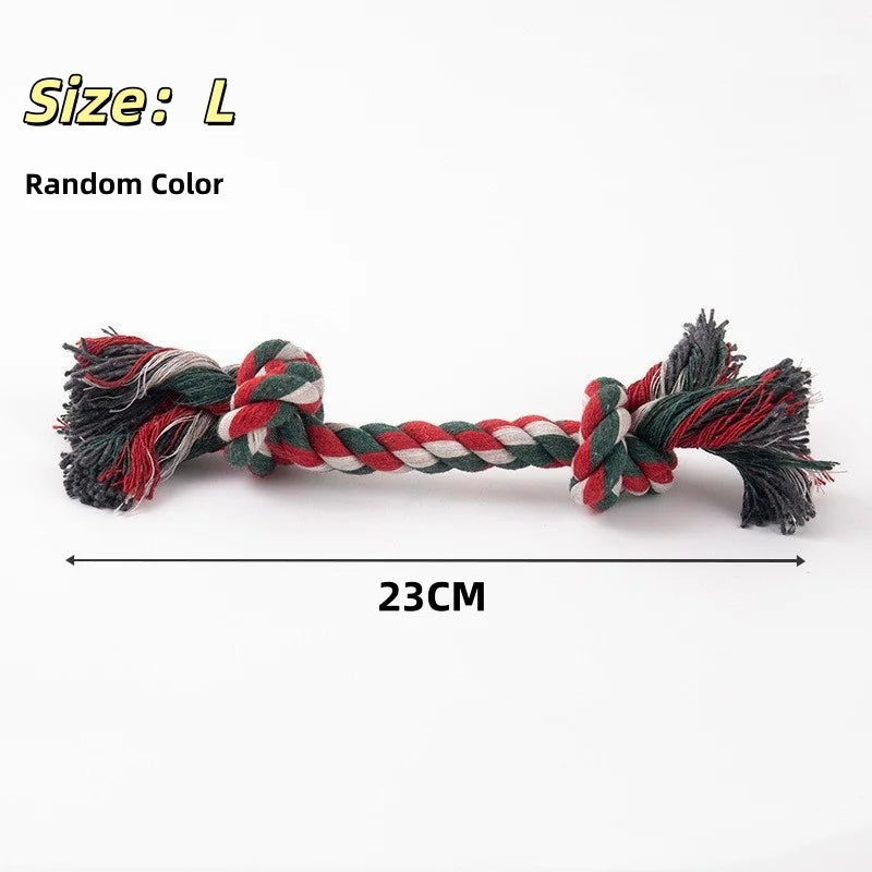 Double-Knot Cotton Rope Chew Toy for Dogs