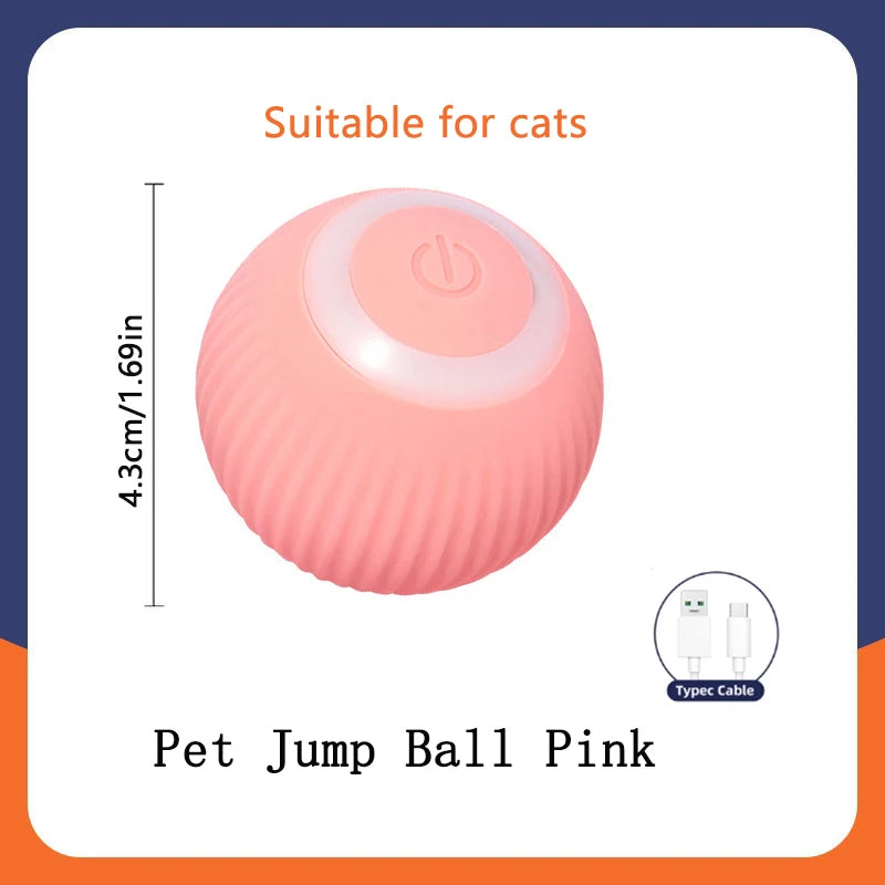 Interactive USB Rechargeable Moving Ball Toy for Dogs & Cats