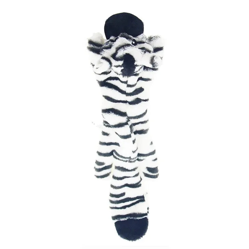 Stuffingless Squeaky Animal Toy for Dogs – Durable Crinkle Chew Toy