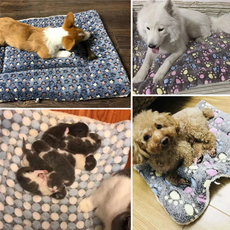 Flannel Pet Sleeping Mat – Soft Dog & Cat Bed Blanket