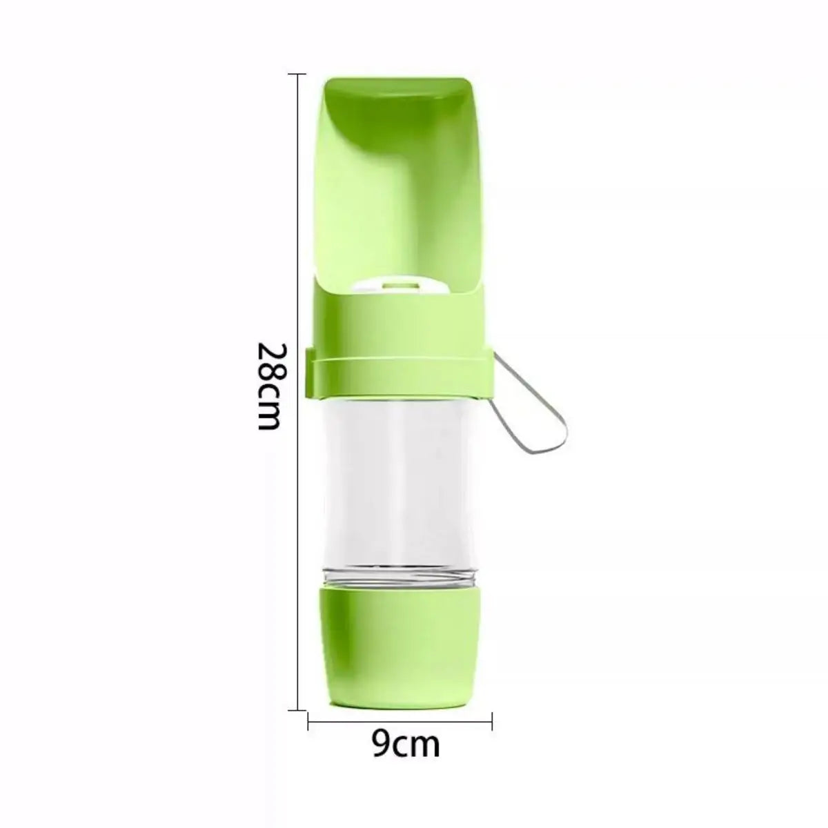 Portable Pet Water Bottle with Food Storage – 500ml