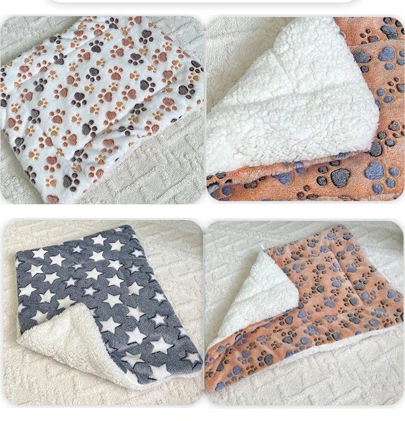 Flannel Pet Sleeping Mat – Soft Dog & Cat Bed Blanket