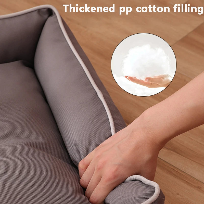 Waterproof Sofa Pet Bed for Dogs & Cats with Removable Cushion