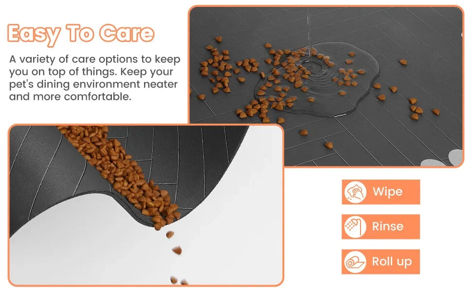Waterproof Pet Feeding Mat – Non-Slip & Absorbent