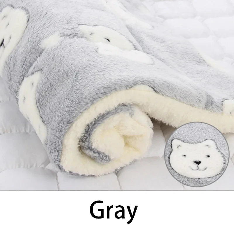 Flannel Pet Sleeping Mat – Soft Dog & Cat Bed Blanket