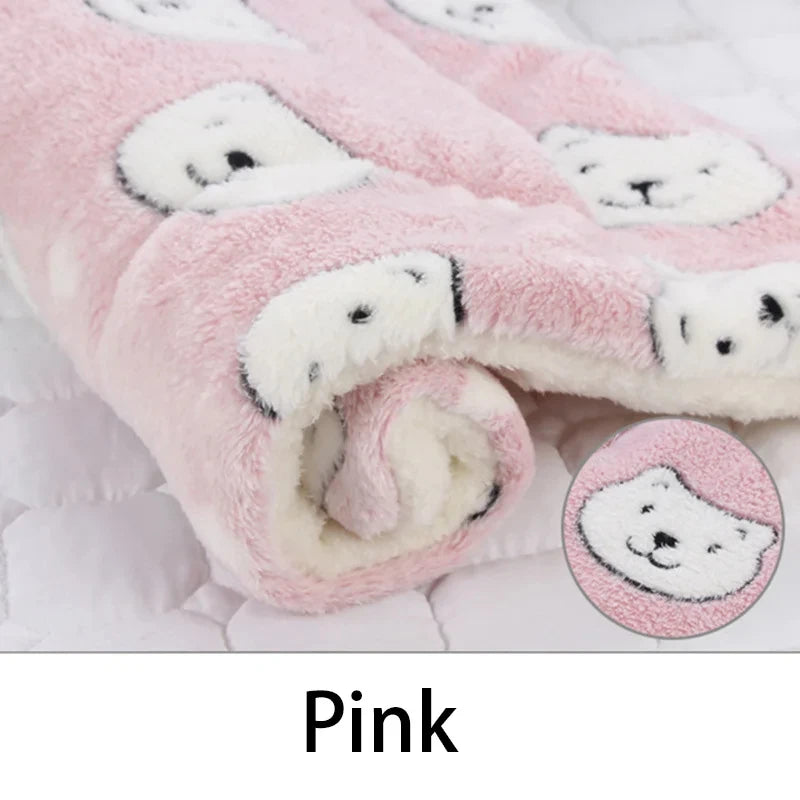 Flannel Pet Sleeping Mat – Soft Dog & Cat Bed Blanket