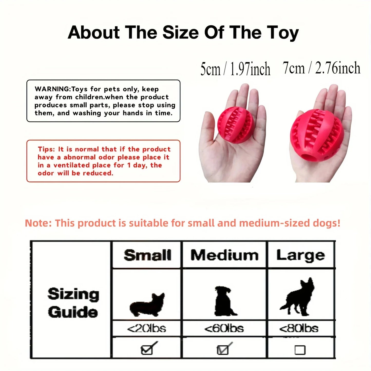 Interactive Treat-Dispensing Ball Toy for Dogs – Durable Chew & Enrichment Toy