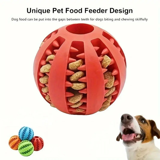 Interactive Treat-Dispensing Ball Toy for Dogs – Durable Chew & Enrichment Toy