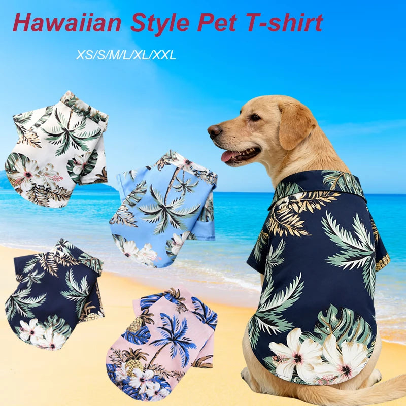 WoofNook Tropical Hawaiian Dog Shirt – Soft Summer Pet Clothing
