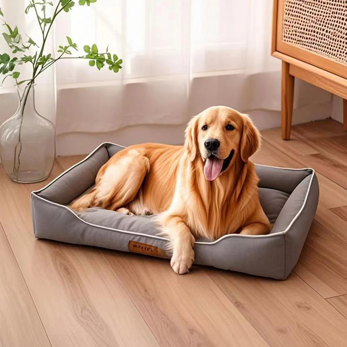 Waterproof Sofa Pet Bed for Dogs & Cats with Removable Cushion