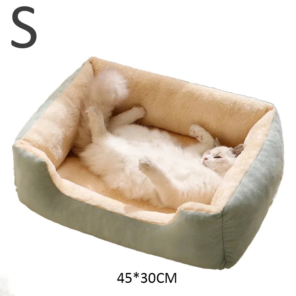 Cozy Plush Pet Bed for Cats & Small Dogs