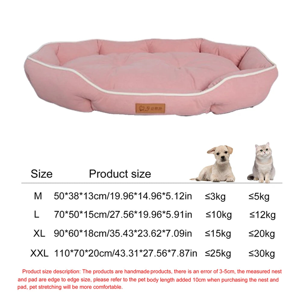 Waterproof Sofa Pet Bed for Dogs & Cats with Removable Cushion