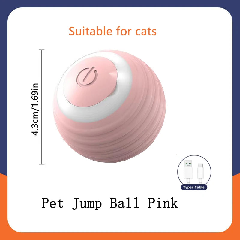 Interactive USB Rechargeable Moving Ball Toy for Dogs & Cats