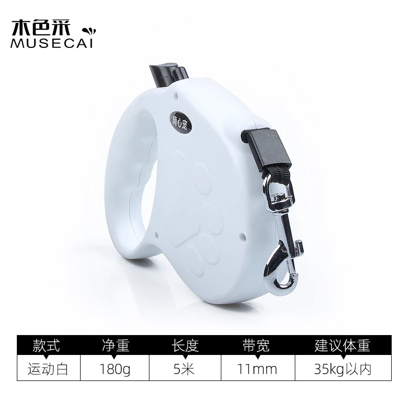 Retractable Dog Leash with Light for Daily Walks
