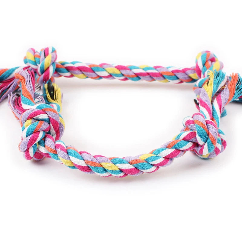 Double-Knot Cotton Rope Chew Toy for Dogs