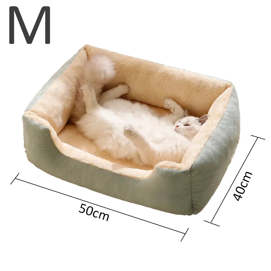 Cozy Plush Pet Bed for Cats & Small Dogs